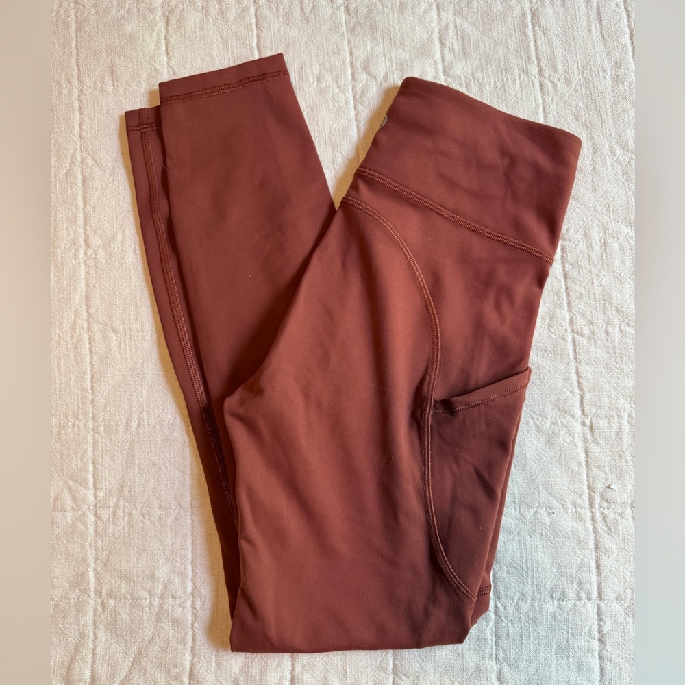 lululemon athletica Rust Brown Leggings